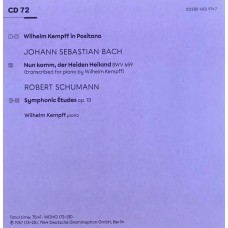 Wilhelm Kempff: «Edition» CD 72