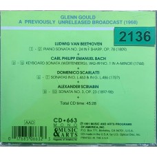 Glenn Gould: «Previously Unreleased Broadcast (1968)»