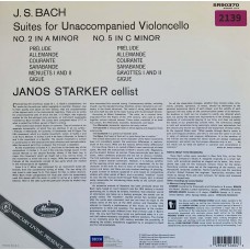 Bach, Janos Starker: «Suites For Solo Cello No.2 In D Minor No.5 In C Minor»