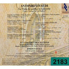 Antonio Vivaldi , Le Concert Des Nations , Jordi Savall , Manfredo Kraemer, Pablo Valetti, Bruno Cocset: «La Viola Da Gamba In Concerto (Viole E Violoncello 