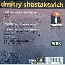 Shostakovich - Rudolf Barshai, WDR Sinfonieorchester: «Symphonies» CD 01