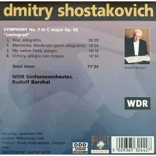 Shostakovich - Rudolf Barshai, WDR Sinfonieorchester: «Symphonies» CD 04