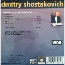 Shostakovich - Rudolf Barshai, WDR Sinfonieorchester: «Symphonies» CD 05