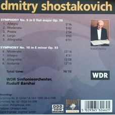 Shostakovich - Rudolf Barshai, WDR Sinfonieorchester: «Symphonies» CD 06