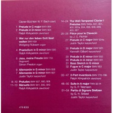 Johann Sebastian Bach: «Bach 333 – The New Complete Edition» CD 201