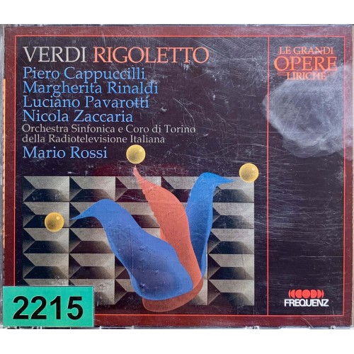 Giuseppe Verdi, Piero Cappuccilli, Margherita Rinaldi, Luciano Pavarotti, Nicola Zaccaria, Mario Rossi, Orchestra E Coro Di Torino Della Radiotelevisione Italiana: «Rigoletto (Melodramma In Tre Atti)»