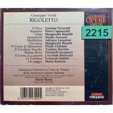 Giuseppe Verdi, Piero Cappuccilli, Margherita Rinaldi, Luciano Pavarotti, Nicola Zaccaria, Mario Rossi, Orchestra E Coro Di Torino Della Radiotelevisione Italiana: «Rigoletto (Melodramma In Tre Atti)»