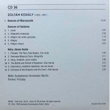 Ferenc Fricsay: «Complete Recordings On Deutsche Grammophon» CD 36