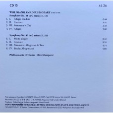 Otto Klemperer: «The Warner Classics Remastered Edition» CD 15