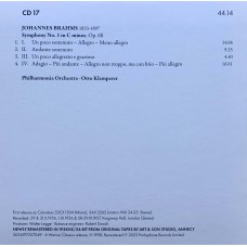 Otto Klemperer: «The Warner Classics Remastered Edition» CD 17