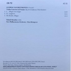 Otto Klemperer: «The Warner Classics Remastered Edition» CD 72