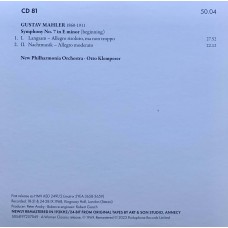 Otto Klemperer: «The Warner Classics Remastered Edition» CD 81