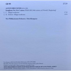 Otto Klemperer: «The Warner Classics Remastered Edition» CD 91