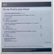 Murray Perahia Plays Mozart, English Chamber Orchestra: «The Piano Concertos» CD 03