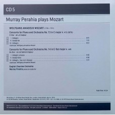 Murray Perahia Plays Mozart, English Chamber Orchestra: «The Piano Concertos» CD 05