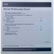 Murray Perahia Plays Mozart, English Chamber Orchestra: «The Piano Concertos» CD 09