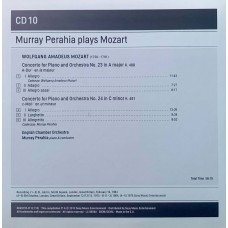 Murray Perahia Plays Mozart, English Chamber Orchestra: «The Piano Concertos» CD 10