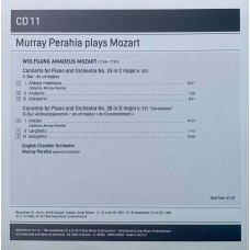 Murray Perahia Plays Mozart, English Chamber Orchestra: «The Piano Concertos» CD 11