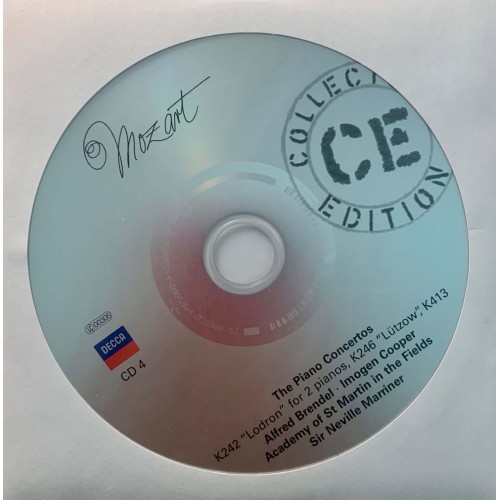 Mozart, Alfred Brendel, The Academy Of St. Martin-in-the-Fields, Sir Neville Marriner, Ingrid Haebler, Ton Koopman: «Piano Concertos» CD 04
