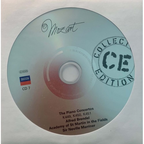 Mozart, Alfred Brendel, The Academy Of St. Martin-in-the-Fields, Sir Neville Marriner, Ingrid Haebler, Ton Koopman: «Piano Concertos» CD 07