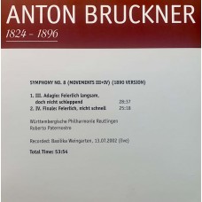 Anton Bruckner – Wurttembergische Philharmonie Reutlingen, Roberto Paternostro: «The Symphonies» CD 09