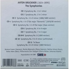 Anton Bruckner – Wurttembergische Philharmonie Reutlingen, Roberto Paternostro: «The Symphonies» CD 11