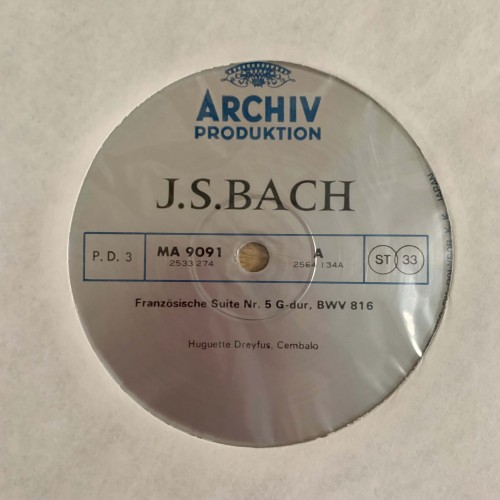 J.S. Bach: «Cembalowerke / Works For Harpsichord / OEuvres Pour Clavecin II» LP 02