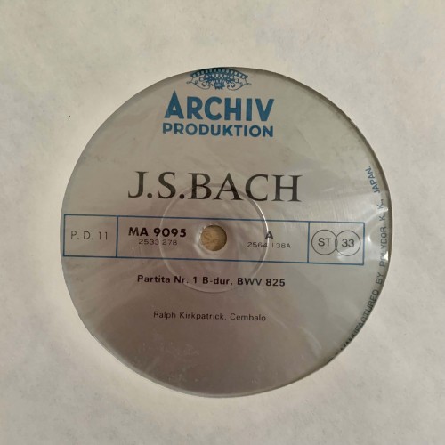 J.S. Bach: «Cembalowerke / Works For Harpsichord / OEuvres Pour Clavecin II» LP 06