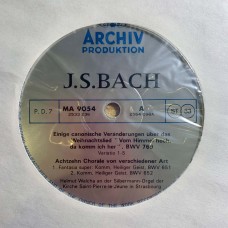 J.S. Bach: «Orgelwerke II / Organ Works II / OEuvres Pour Orgue II» LP 04