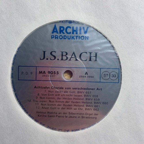 J.S. Bach: «Orgelwerke II / Organ Works II / OEuvres Pour Orgue II» LP 05