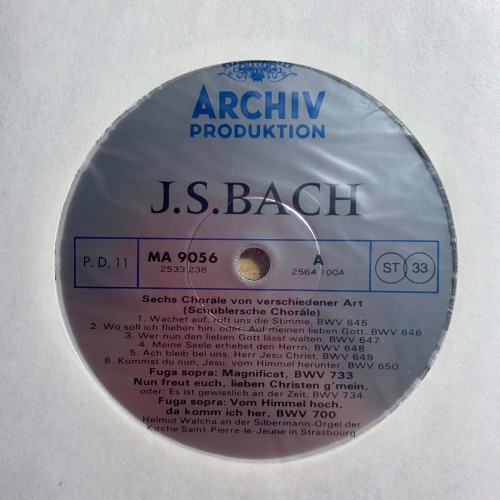 J.S. Bach: «Orgelwerke II / Organ Works II / OEuvres Pour Orgue II» LP 06