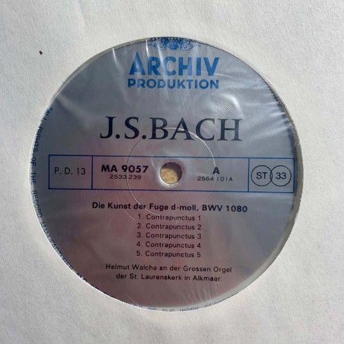 J.S. Bach: «Orgelwerke II / Organ Works II / OEuvres Pour Orgue II» LP 07