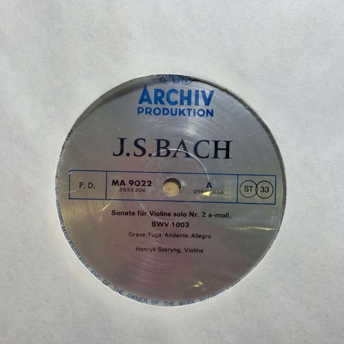 J.S. Bach: «Kammermusik I / Chamber Music I / Musique De Chambre I» LP 04