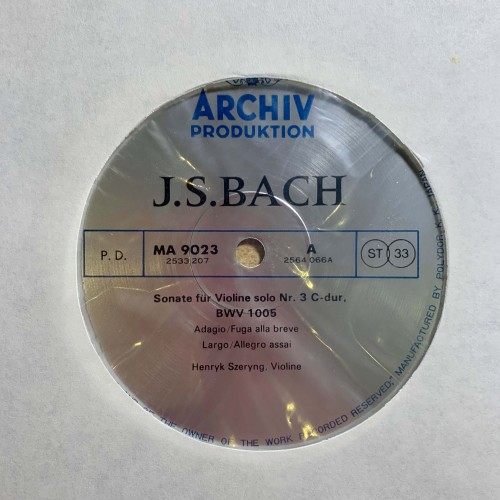 J.S. Bach: «Kammermusik I / Chamber Music I / Musique De Chambre I» LP 05