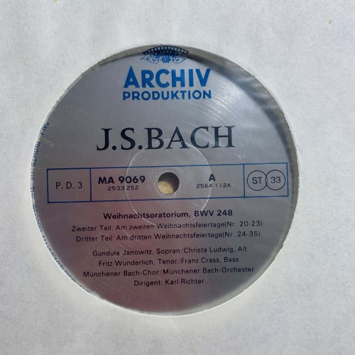 J.S. Bach: «Weihnachts-Oratorium - Magnificat - Kantaten I» LP 02