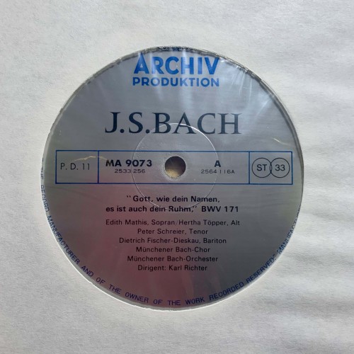 J.S. Bach: «Weihnachts-Oratorium - Magnificat - Kantaten I» LP 06