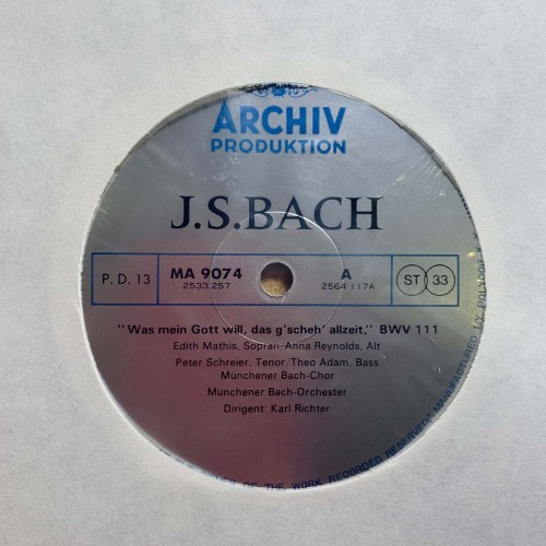 J.S. Bach: «Weihnachts-Oratorium - Magnificat - Kantaten I» LP 07