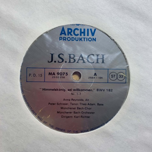 J.S. Bach: «Weihnachts-Oratorium - Magnificat - Kantaten I» LP 08