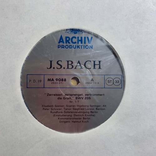 J.S. Bach: «Kantaten II - Cantatas II - Cantates II» LP 10