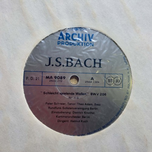 J.S. Bach: «Kantaten II - Cantatas II - Cantates II» LP 11