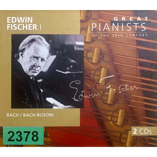 Great Pianists Of The 20th Century: «Edwin Fischer I»