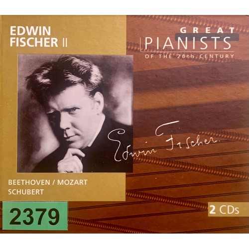 Great Pianists Of The 20th Century: «Edwin Fischer II»