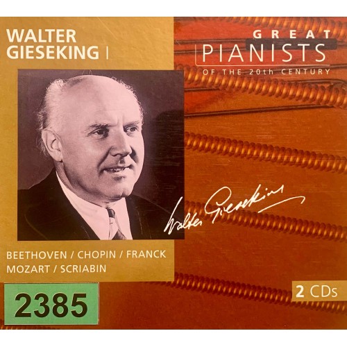 Great Pianists Of The 20th Century: «Walter Gieseking I»