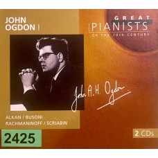 Great Pianists Of The 20th Century: «John Ogdon I»