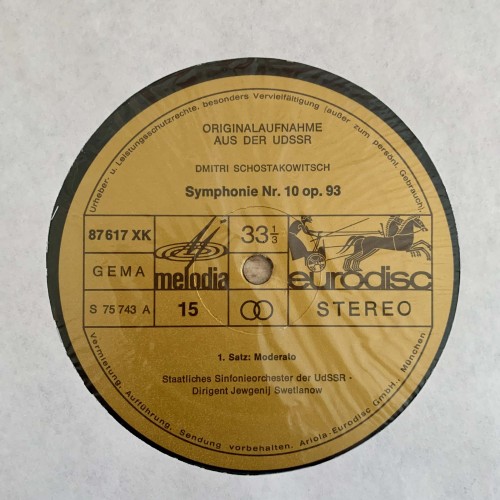 Dmitri Schostakowitsch - Kiril Kondrashin: «Symphonien 1-15» LP 08