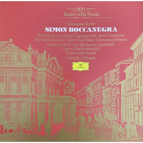 Giuseppe Verdi - Freni, Cappuccilli, Carreras, Ghiaurov, van Dam, Foiani, Orchestra Del Teatro Alla Scala, Coro Del Teatro Alla Scala, Romano Gandolfi, Claudio Abbado: «Simon Boccanegra»