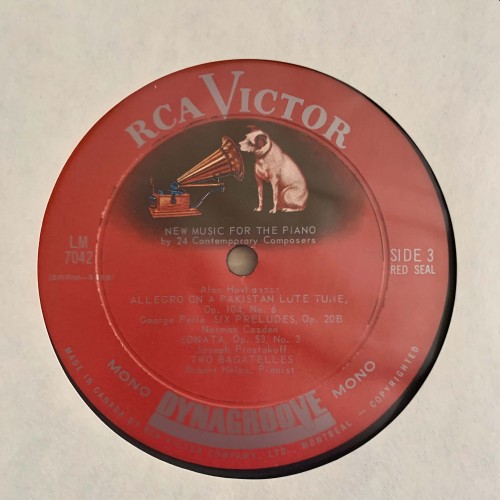 Various: «New Music For The Piano: 24 Contemporary Composer» LP 02