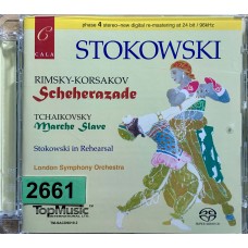 Nikolai Rimsky-Korsakov, Pyotr Ilyich Tchaikovsky: «Rimsky-Korsakov Scheherazade Tchaikovsky Marche Slave Stokowski In Rehersal»