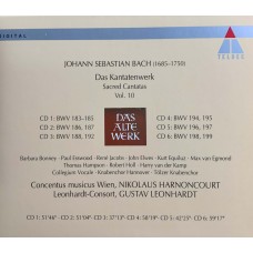 Johann Sebastian Bach, Harnoncourt, Leonhardt: «Das Kantatenwerk / Sacred Cantatas» Vol. 10