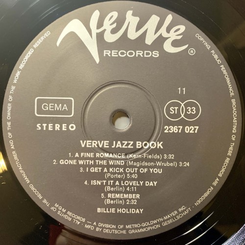 Various: «Verve Jazz Book» LP 06